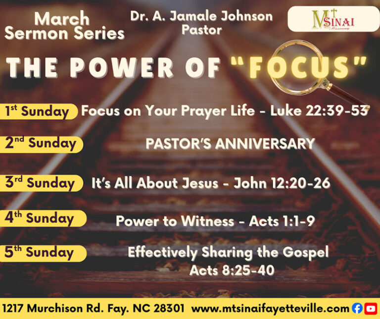 March 2026 Sermon Series - 1